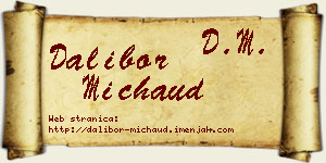 Dalibor Michaud vizit kartica